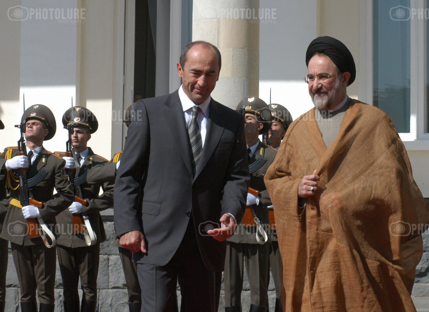 RA President Robert Kocharyan received Iran President Mohammad Khatami